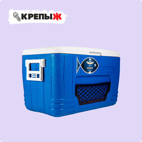 Camping World Контейнер изотермический Fisherman синий/белый 46 л