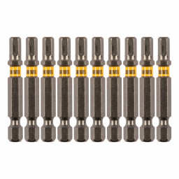 Бита HEX 5х50, сталь S2, шестигранный профиль, 10 шт. Е 6,3 Denzel