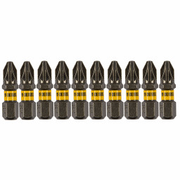 Бита PZ2х25, сталь S2, шестигранный профиль, 10 шт. Е 6,3 Denzel