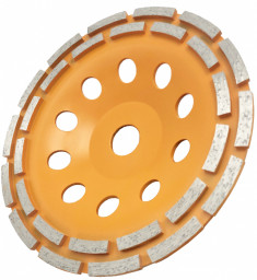 Чашка 230 мм алмазная зачистная Двухрядная ВИХРЬ