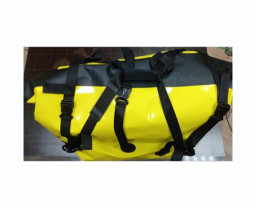 Гермобаул с клапаном 80 л ПВХ желто-черный