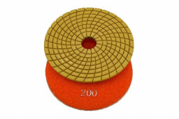 Круг 100 мм p200 алмазный гибкий шлифовальный Черепашка  LUX TORGWIN