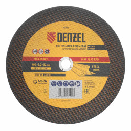 Круг отрезной по металлу, 400 х 3,2 х 32 мм, A30TBF// Denzel