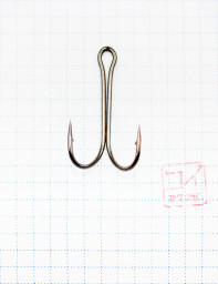 Крючок KOI SHORT DOUBLE HOOK размер 1 (INT), цвет BN, двойник (10 шт.)