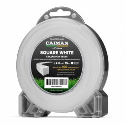 Леска профессиональная CAIMAN Square White by Unisaw квадрат 2,0 мм 15 м