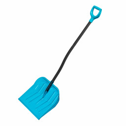 Лопата для уборки снега, поликарбонат, 475х400х1385мм, алюминиевый черенок, ПВХ оплетка, LUXE Palisad