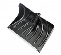 Лопата снеговая пластиковая Зима №2 470х335 d-28 с оцинкованной планкой без черенка