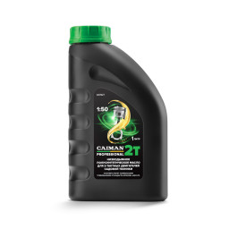 Масло полусинтетическое низкодымное для 2-тактных двигателей CAIMAN Professional 2T 1л