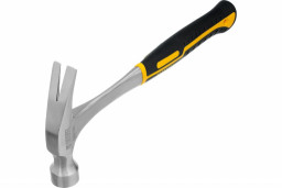 Молоток-гвоздодер 560 г цельнометаллический двухкомпонентная  рукоятка  Denzel