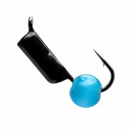 Мормышка вольф. Кошачий глаз 1гр гвоздик d3,0 синий Premier Fishing (10шт/уп)