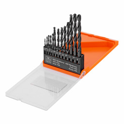 Набор сверл по металлу, 2-8 мм, (через 0.5 мм) HSS 13 шт, цилиндрический хвостовик Sparta