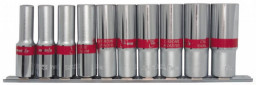 Набор торцевых головок 1/4 6-гранных, CrV, 10 шт. Matrix