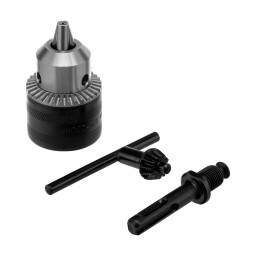 Патрон для дрели ключевой, 1.5-13 мм, 1/2, адаптер SDS Plus Сибртех