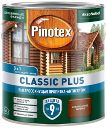 Пропитка-антисептик Pinotex Classic Plus 3в1 Красное дерево 2,5л