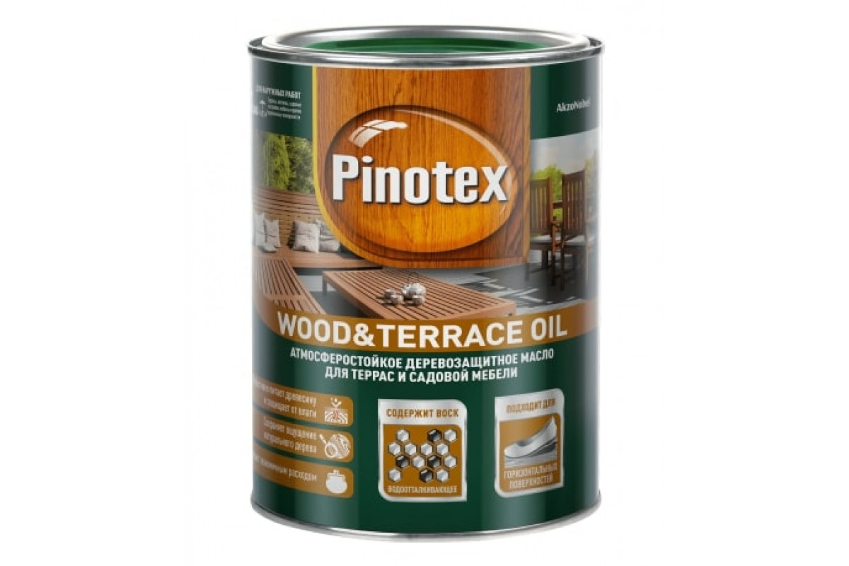 Пропитка PINOTEX Terrace&Wood Oil CLR 1л для террасс купить в Тюмени -  КрепыЖ