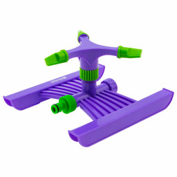 Разбрызгиватель пластиковый вращающий с 3 лопостями D 3/4" с подст S поля 180 кв. м D 15 м Palisad