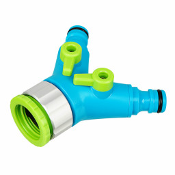 Разветвитель двухканальный с внутренней резьбой 3/4"-1" LUXE PALISAD