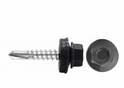 Саморез 4,8*70 ш/гр. кровельный серый графит RАL7024