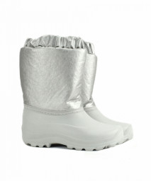 Сапоги зимние детские из ЭВА  с комбинированным верхом жемчужный Дарина Д668