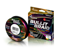 Шнур плетёный ALLVEGA Bullit Braid 150м мультиколор 0,10мм (5,5кг)