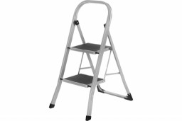 Стремянка стальная 2 ступени с резиновыми ковриками Сибртех