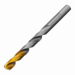 Сверло спиральное по металлу 10 x 133 мм, Р6М5, Golden Tip  Denzel
