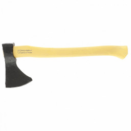 Топор кованый, в сборе, 700/950 г, деревянное топорище, 400 мм, таежный "Олень"