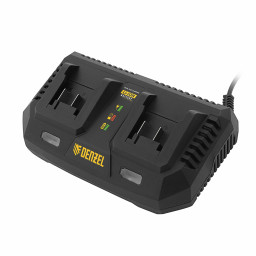 Устройство зарядное для аккумуляторов IBC-18-3.0-2, Li-Ion, 18В, 3.0 А, для двух батарей Denzel