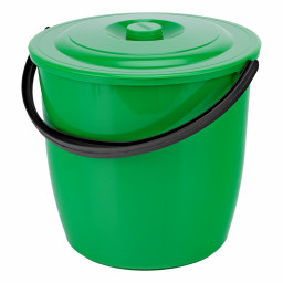 Ведро пластмассовое круглое 13 л с крышкой Home PALISAD